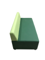 Фото 2: Секция «Бетта» двухместная, экокожа Pegaso, зеленый-салатовый